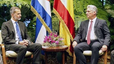 El rey de España se reúne con Díaz-Canel en histórica visita a Cuba
