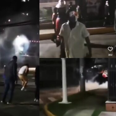 Enfrentamientos entre policías y universitarios en protesta por contrato minero