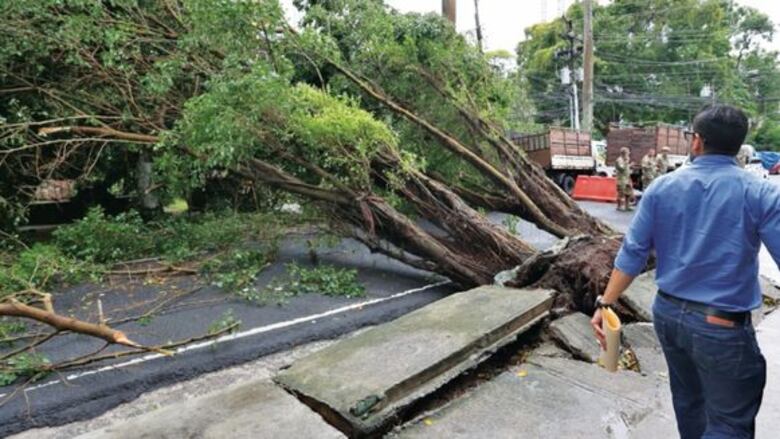 Horas de caos debido a lluvia y fuertes vientos