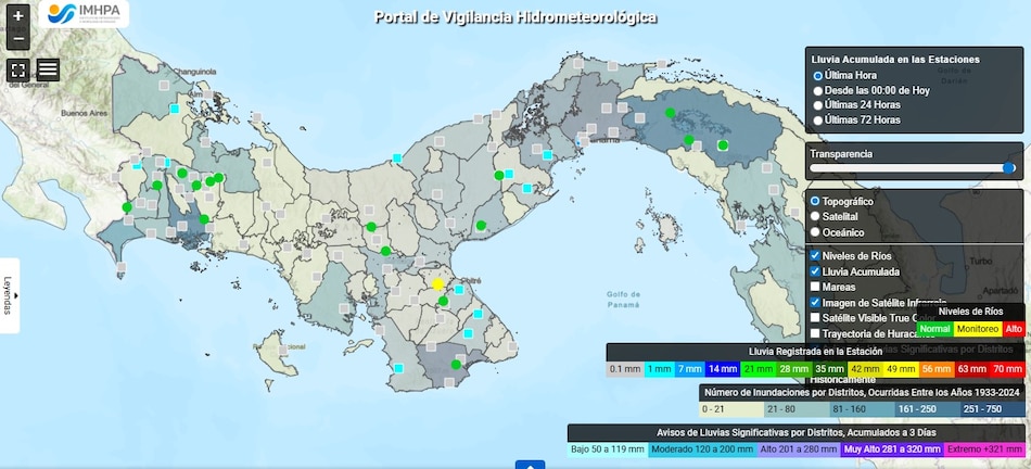 ¿Cómo seguir pronósticos de hidrometeorológica por distrito en tiempo real?