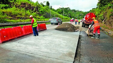 Congestión vehicular por rehabilitación