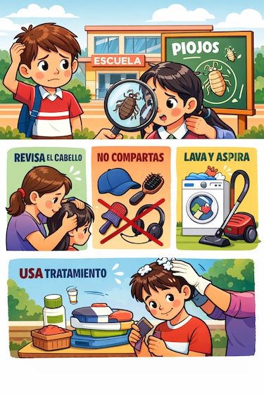 Regreso a clases 2026 en Panamá: señales de alerta y tratamiento contra los piojos