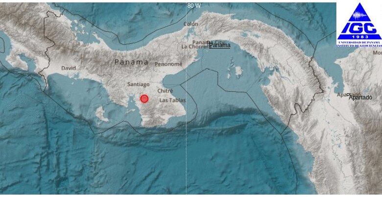 Tres sismos, entre 3.7 y 5.1 grados, se han registrado en Panamá en los últimos 5 días