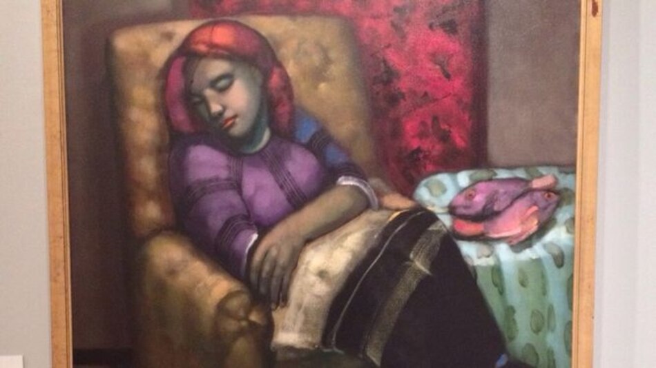 Florencia elogia a la pintora Olga Sinclair