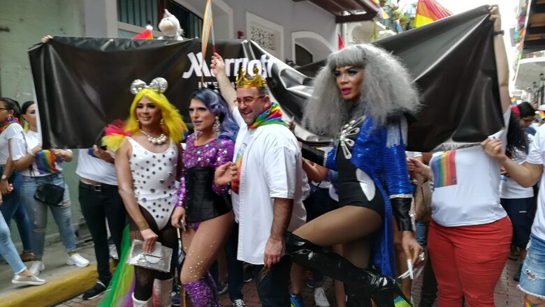Realizan marcha del orgullo en el Casco Antiguo