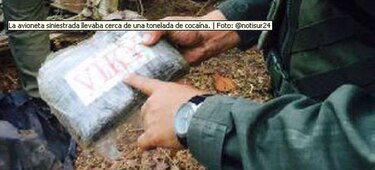 Tres muertos al estrellarse avioneta cargada de cocaína