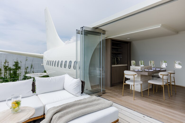 Un hotel de lujo dentro de un avión de pasajeros