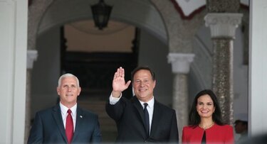 Presidente Juan Carlos Varela sostiene encuentro con vicepresidente Mike Pence