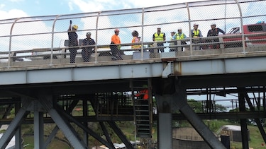 Expertos  culminan inspección a la infraestructura del puente de Las Américas