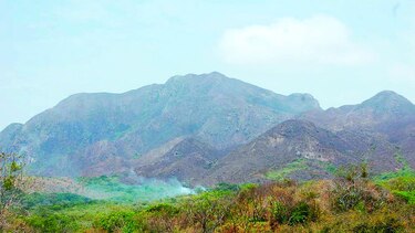 Fuego arrasa con 10% del cerro Guacamaya