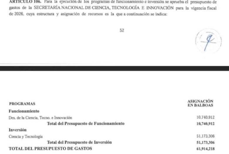 Senacyt aclara sobre el retraso en el segundo pago del incentivo a los investigadores
