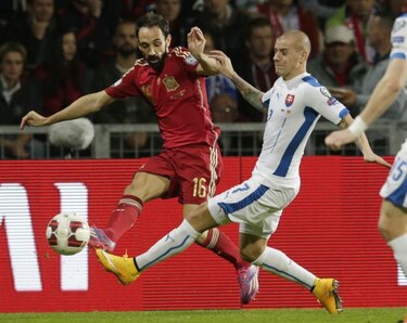 Eslovaquia derrota 2-1 a España en eliminatoria para la Eurocopa