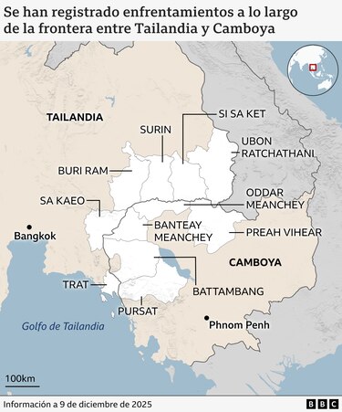 Mapas coloniales y un templo antiguo: la historia detrás del sangriento conflicto entre Tailandia y Camboya