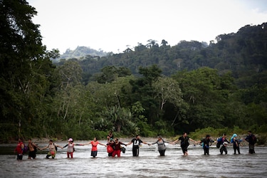 Las redes sociales, el engaño que anima a miles de migrantes por la selva del Darién