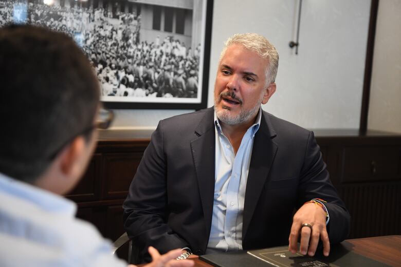 Iván Duque: ‘Aquí lo que hay que negociar es la salida de Nicolás Maduro’