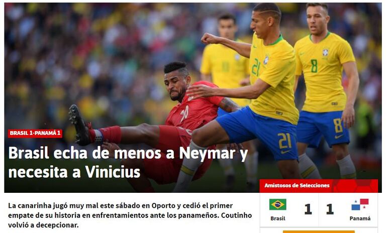 Reacciones: Selección panameña hace lucir mal a la poderosa Brasil