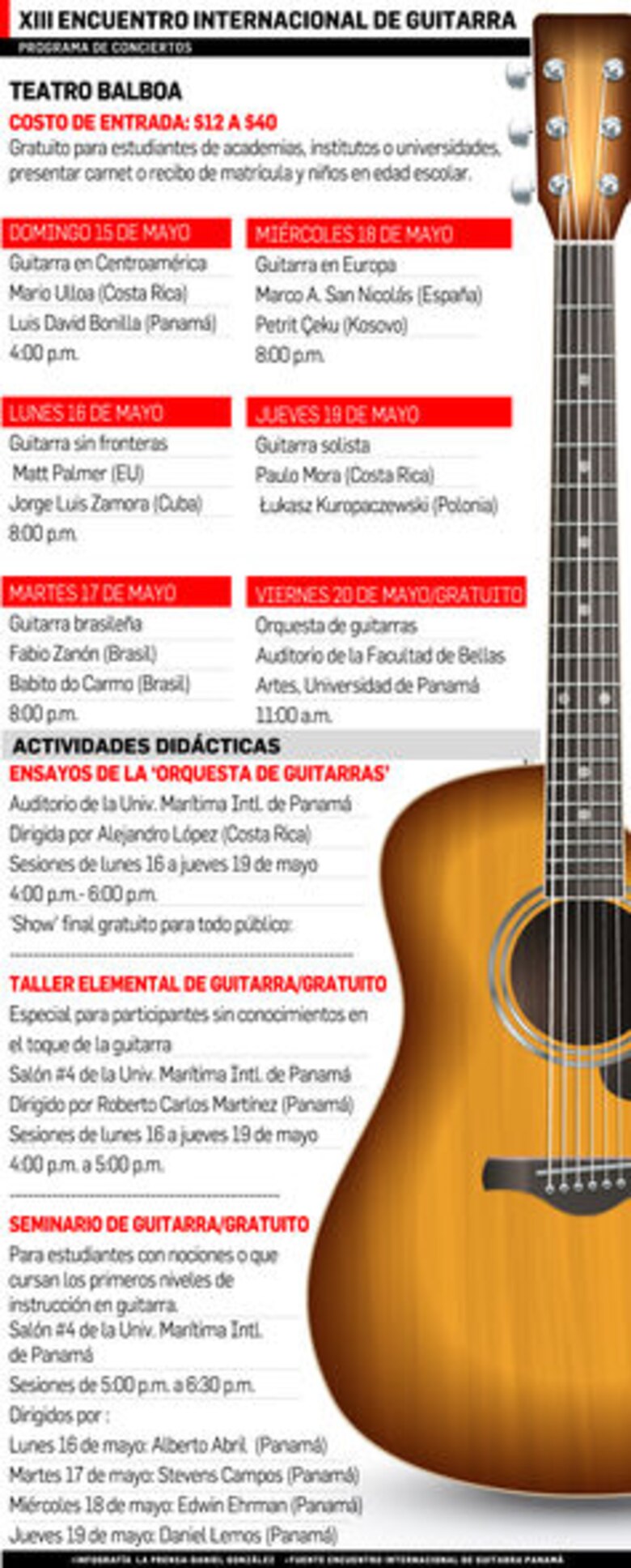 Festival de acordes vuelve al istmo