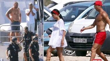 Autoridades inspeccionan yate alquilado por Cristiano Ronaldo