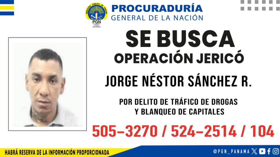 Ministerio Público sigue la pista de otro cabecilla de la red desmantelada en la operación Jericó