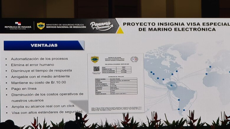 Visa para marinos será electrónica desde el 15 de abril