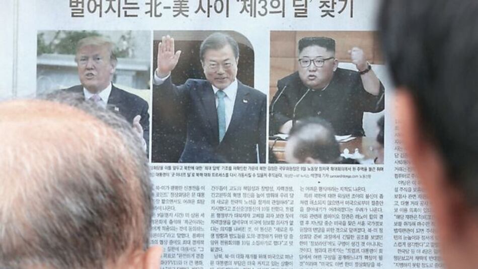 Donald Trump y Moon Jae-in, a favor de la vía diplomática ante Corea del Norte