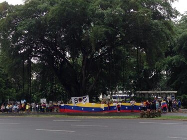 Protesta contra Nicolás Maduro en Panamá