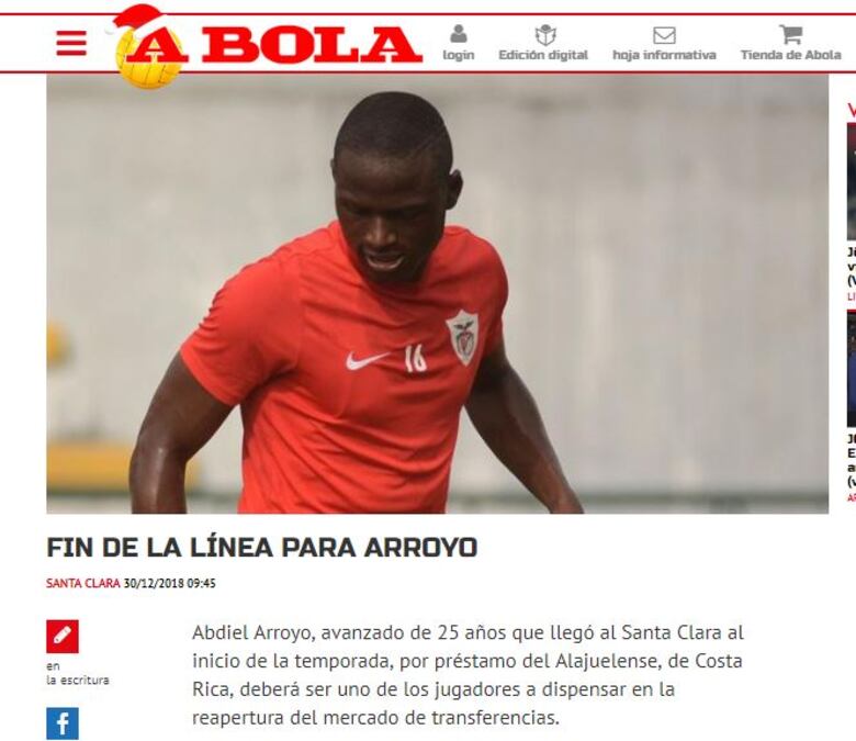 Vinculan al panameño Adbiel Arroyo con equipo marroquí