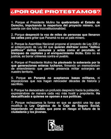 Ciudadanos marchan contra la gestión de José Raúl Mulino
