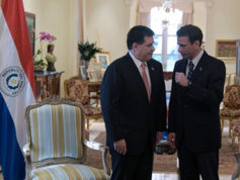Henrique Capriles pide apoyo a Paraguay