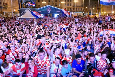 Croacia festeja con la primera clasificación a una final de Mundial