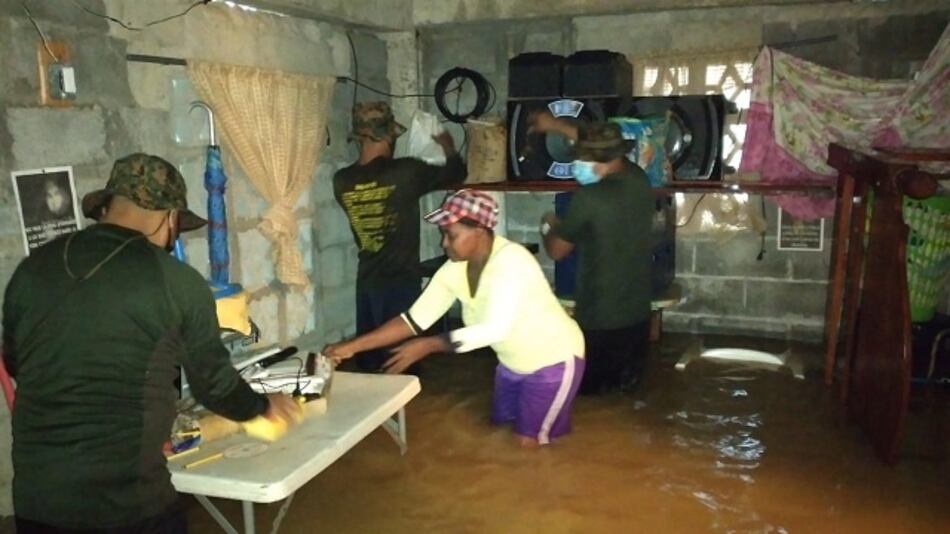 Un muerto y un desaparecido por efectos de Iota