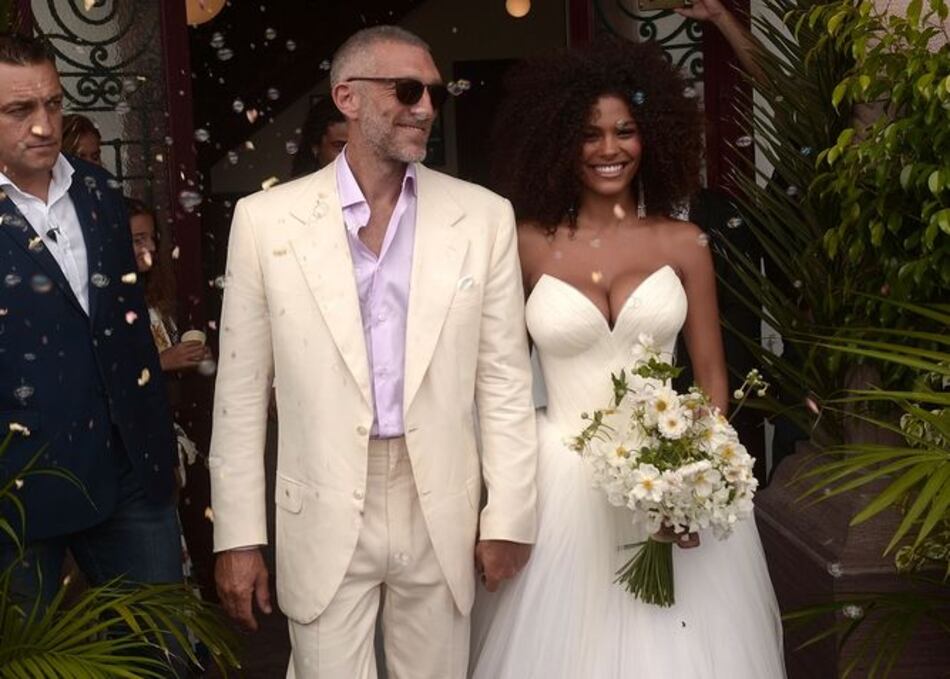 El actor Vincent Cassel se casa con la modelo Tina Kunakey