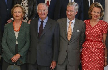 Alberto II se despide de los cinco primeros ministros durante su reinado