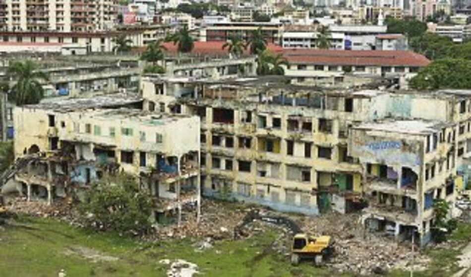 Derriban edificio propiedad de la CSS