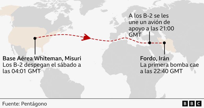 Los mapas y gráficos que muestran cómo fue ‘Martillo de Medianoche’, la operación militar de Estados Unidos contra Irán