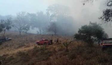 Bomberos reportan incendio forestal en la meseta de Chorcha en Chiriquí