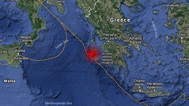 Sismo de magnitud 6.8 sacude costas de Grecia