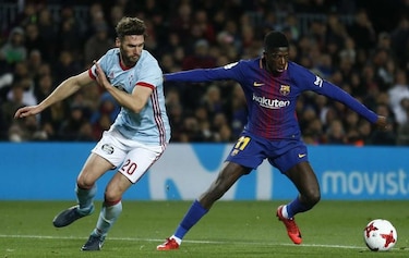 Dembélé, de nuevo lesionado, estará de baja entre 'tres y cuatro semanas'