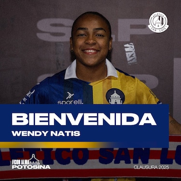 Wendy Natis es presentada por Atlético San Luis