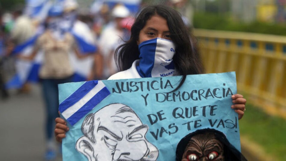 Miles de nicaragüenses se toman las calles de Managua