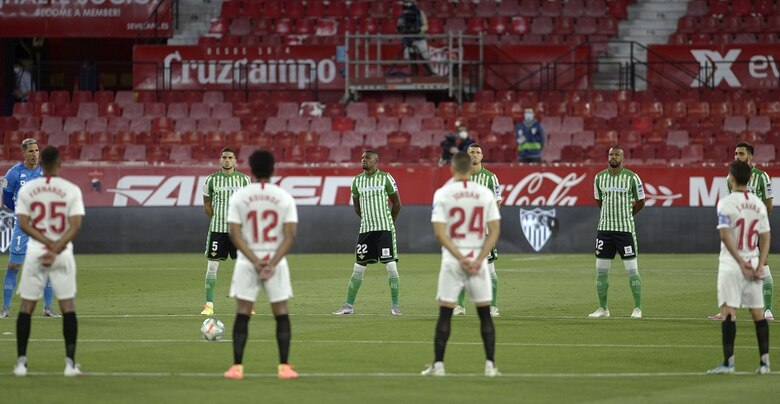 “Pegamos primero”, celebró Lucas Ocampos, el héroe del Sevilla en el retorno del fútbol español