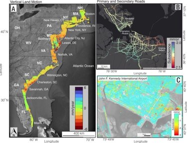 Se confirma que zonas de la costa este de Estados Unidos se están hundiendo