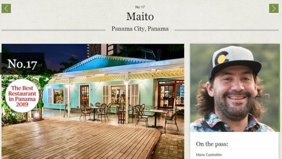 Maito, en la posición 17 de los mejores restaurantes latinos