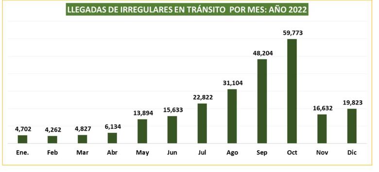 Un poco más de 248 mil migrantes cruzaron por Panamá en 2022, una cifra récord