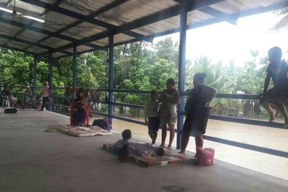 Cerca de 25 familias trasladadas al albergue de Chiriqui Viejo