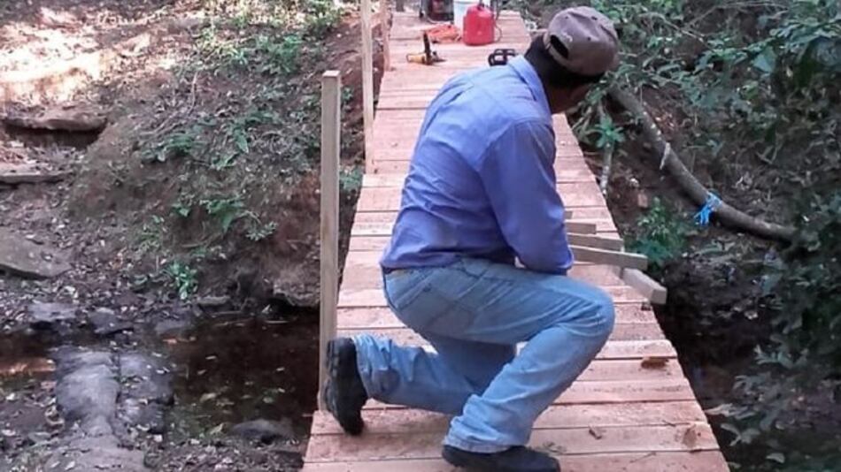 Instalan puentes para recorrer la centenaria zona protegida El Colmón