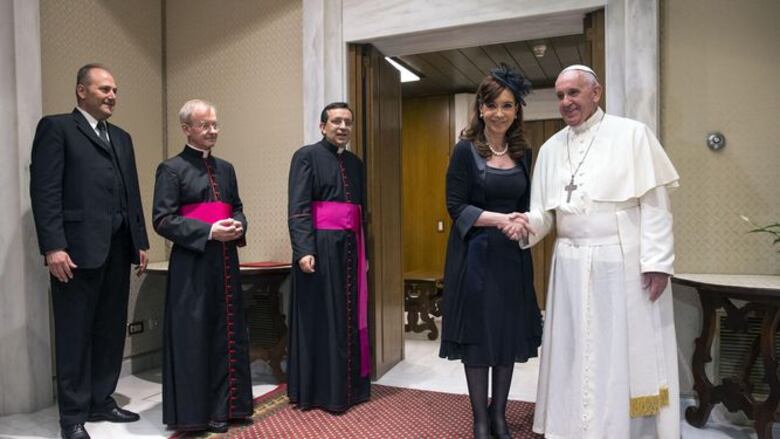El Papa recibe en audiencia privada a la presidenta argentina