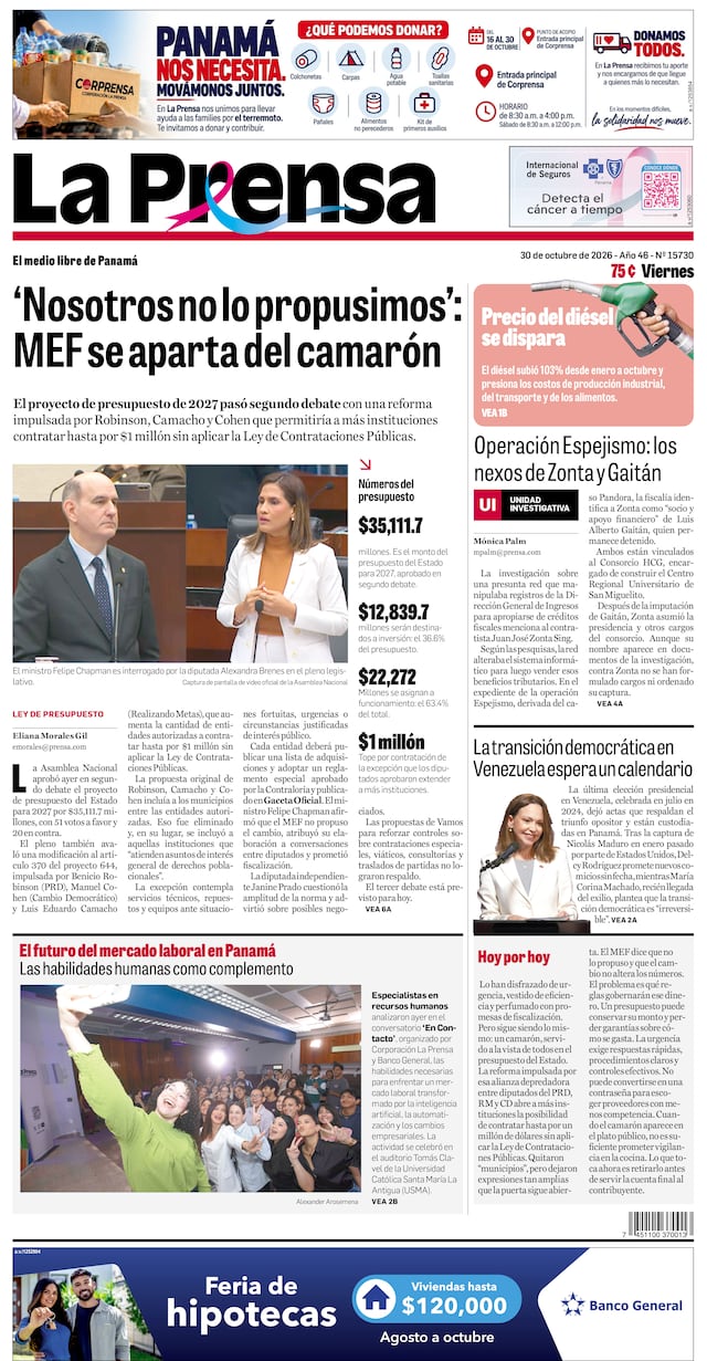 Portadas La Prensa