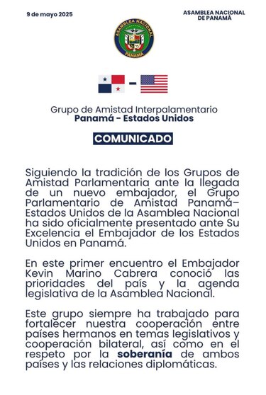 Embajador de EUA se reúne con un grupo de diputados y revoca invitación a otros