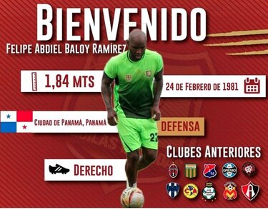 Baloy se despide del fútbol mexicano y le dan la bienvenida en Colombia